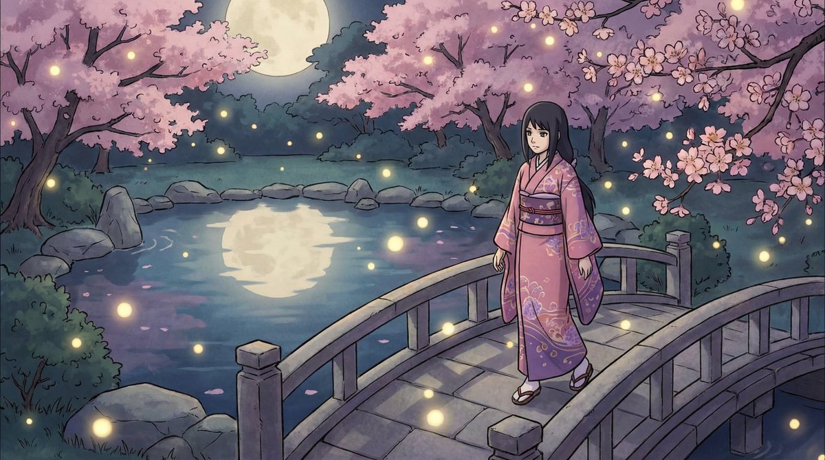 福利导航视频：月下樱花园漫步